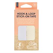 SEW White Heavy Duty Self-stick Hook & Loop Tape 25mm x 1m
